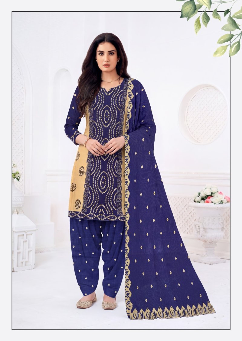 Bandhan Vol 1 By Dharmi Cotton Printed Dress Material 